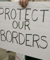 Anti immigration protest in Texas
